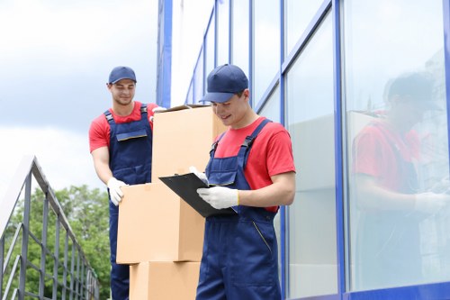 House removal team planning a local move in Uxbridge