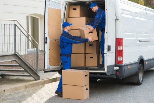 Local man and van removals in Uxbridge with furniture loading