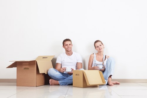 Local moving truck prepared for residential relocation in Uxbridge