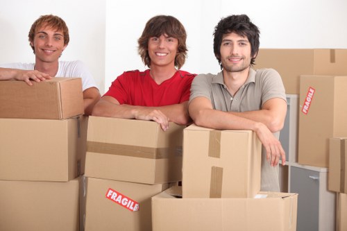 Careful loading of furniture by a local removals crew