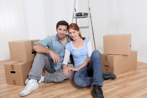 Loading furniture carefully for a move in Uxbridge