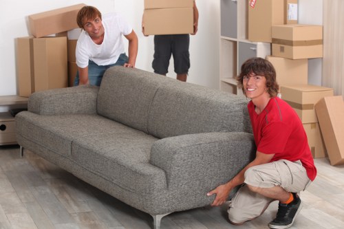 Van loaded with furniture for a move around Uxbridge