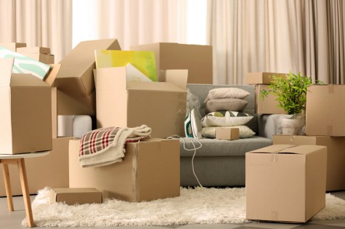 Professional removal van arriving for a move in Uxbridge